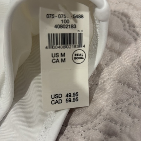 NWT | Aerie Birthday White Splash Around Swimsuit - Scoop Cheekiest Size Medium - Picture 3 of 10